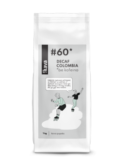 Skrudintos rūšinės rūšinės kavos pupelės be kofeino KAVA96 Nr.60, Colombia Decaf | Onelife.lt