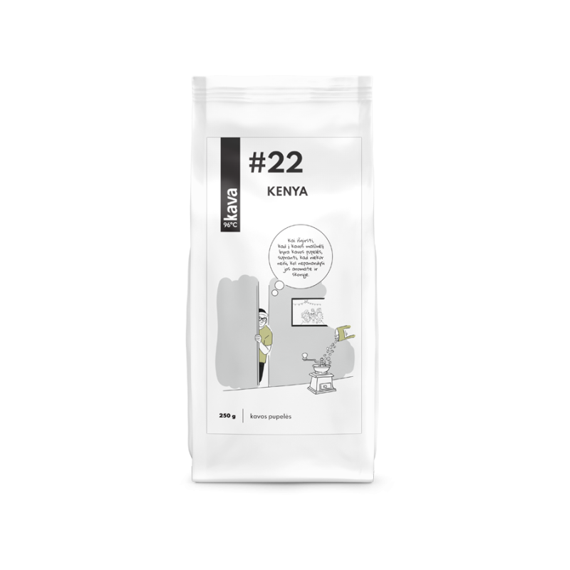 KAVA96 Nr.22 roasted coffee beans, KENYA (AA)