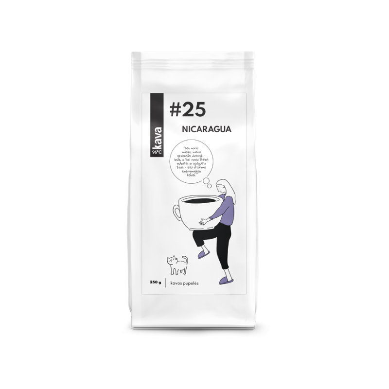 KAVA96 Nr.25 roasted coffee beans, NICARAGUA (SHG)