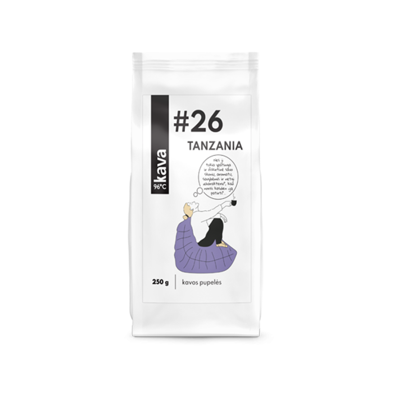 KAVA96 Nr.26 roasted coffee beans, Tanzania AA North Kilimanjaro