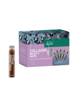 Collagen beauty shots apelsinų skonio, odai, plaukams, nagams,  Acorus Balance, 28 vnt.