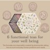 Wellness tea selection, Acorus, 60 tea bags, 6 flavours