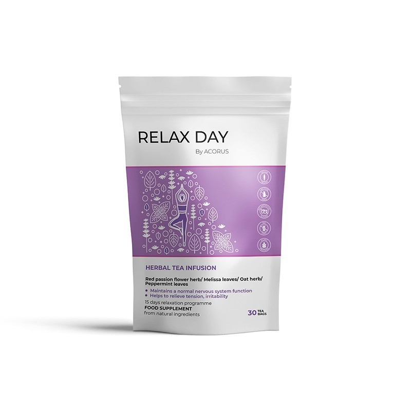 Relax day, arbata, Acorus, 30 pakelių
