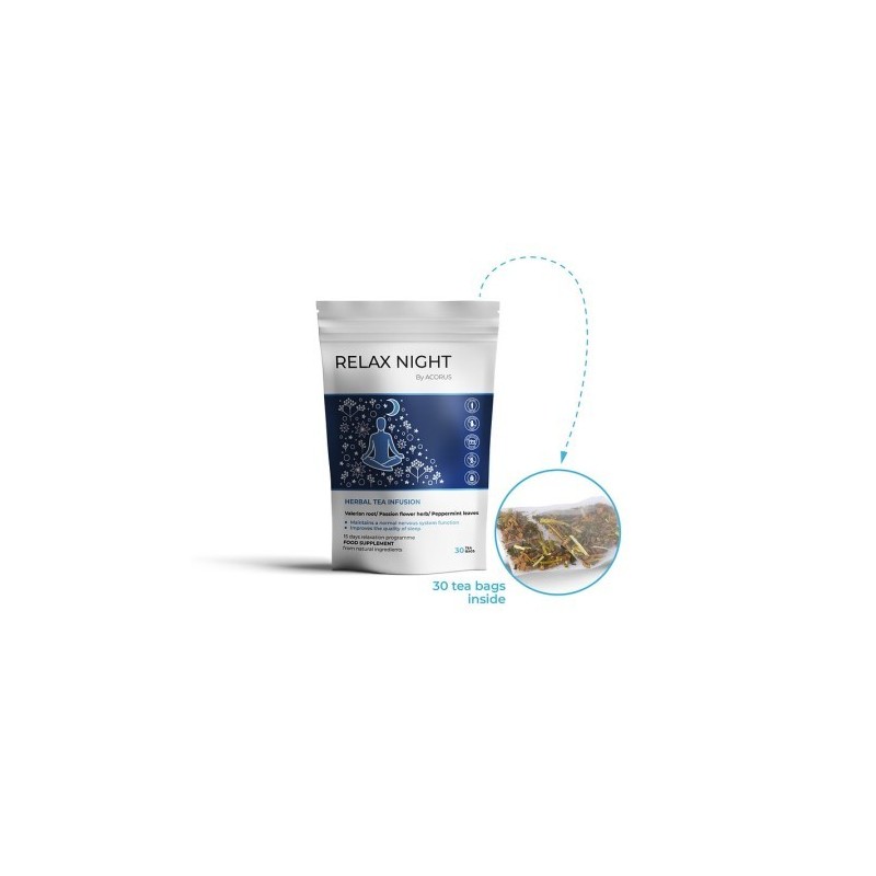 Relax night tea, Acorus, 30 tea bags