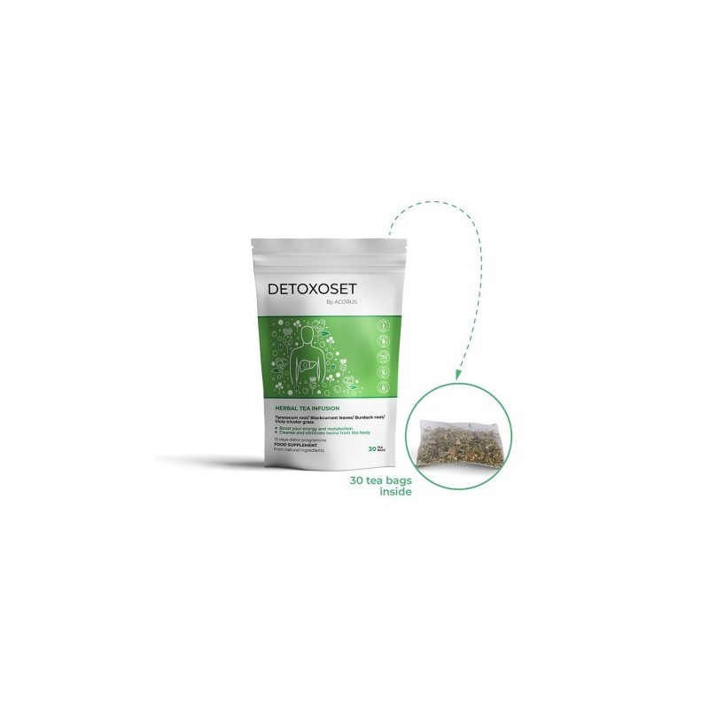 Detoxoset, arbata, Acorus, 30 pakelių