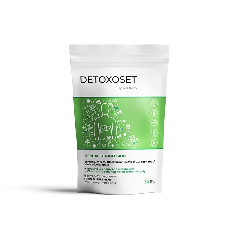 Detoxoset, arbata, Acorus, 30 pakelių