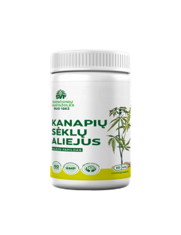 Hemp seed oil, Švenčionių vaistažolės, 60 capsules