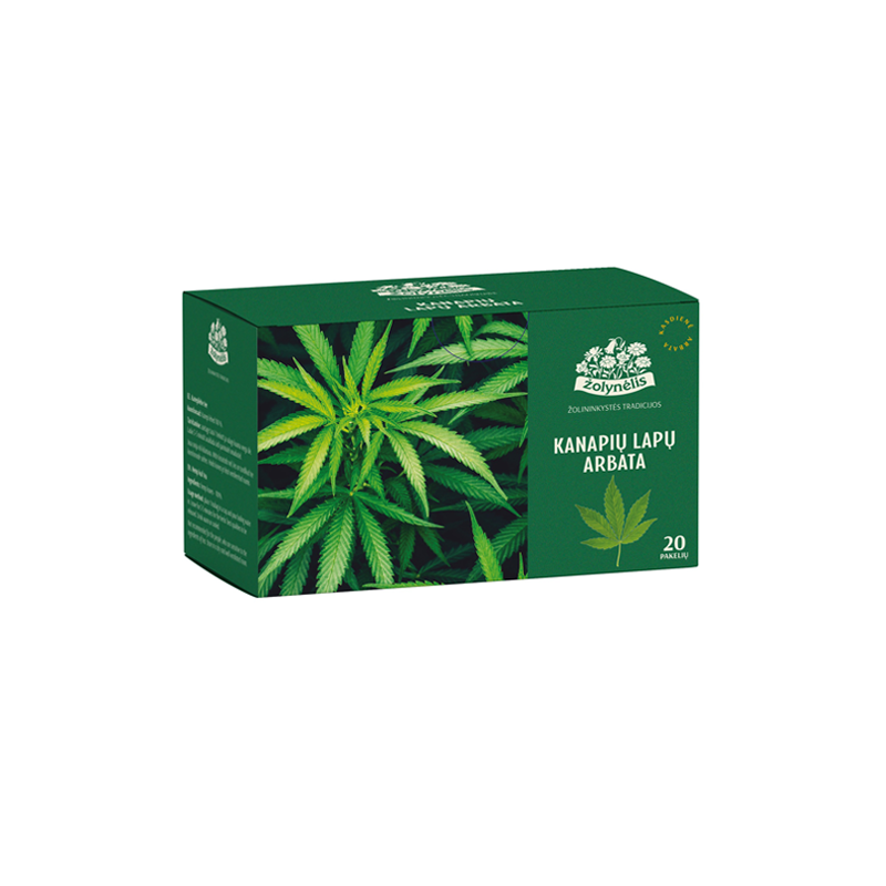 Hemp leaf tea, Žolynėlis, 20 tea bags