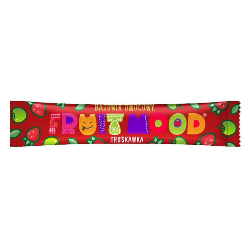 Vaisių batonėliai su braškėmis FruitMood, 20 g