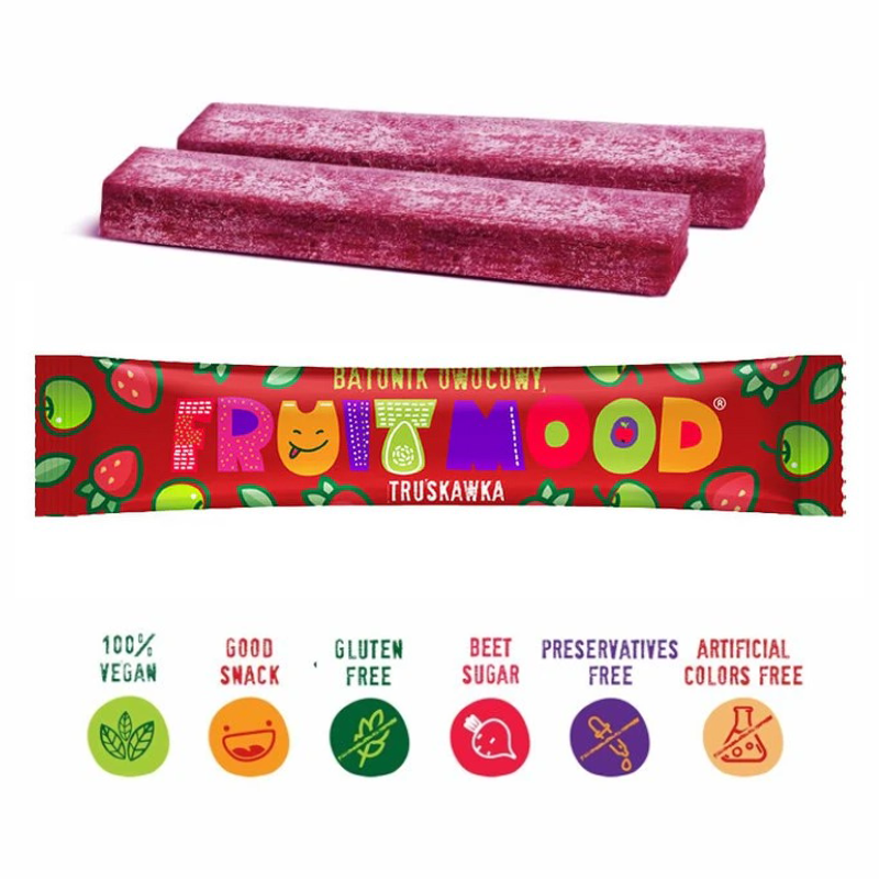 Vaisių batonėliai su braškėmis | Fruitmood