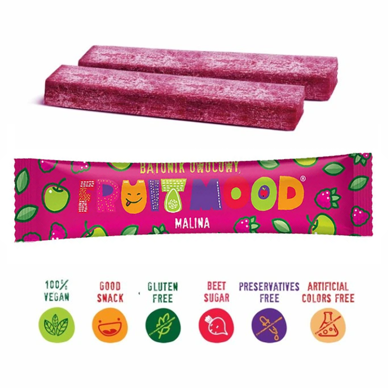 Fruit bars with raspberry, FruitMood, 20 g