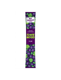 Vaisių juostelė su slyvomis, FruitMood (be pridėtinio ckraus), 10 g (3 vnt)