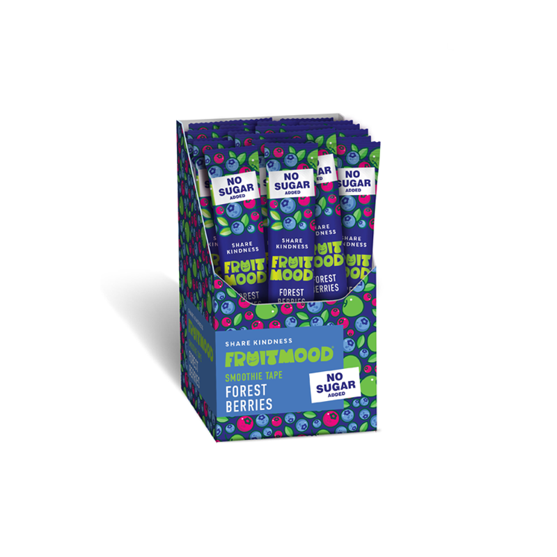 Fruit strips with forest berries, FruitMood (no added sugar), 10 g