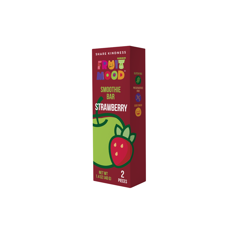 Fruit bars with strawberry, FruitMood (sharing pack), 40 g