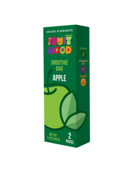 Vaisių batonėliai su obuoliais, FruitMood, (draugų pakuotė), 40 g