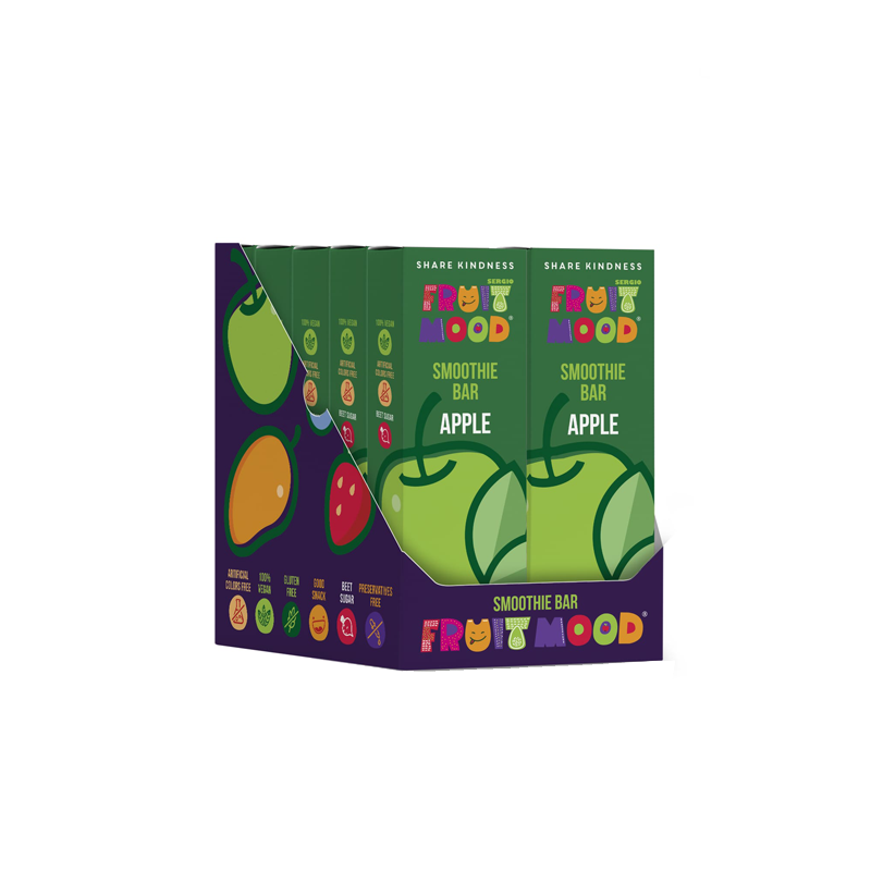 Vaisių batonėliai su obuoliai | Fruitmood