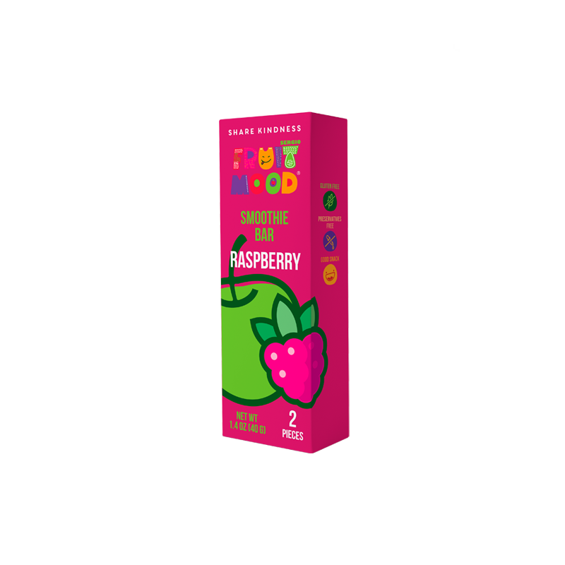 Vaisių batonėliai su avietėmis FruitMood (draugų pakuotė), 40 g