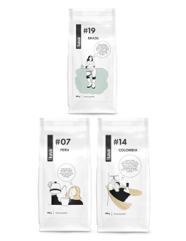 Coffee bean selection South America (3 × 250 g), KAVA96