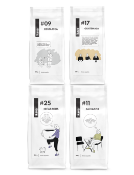 Coffee bean selection Central America (4 × 250 g), KAVA96