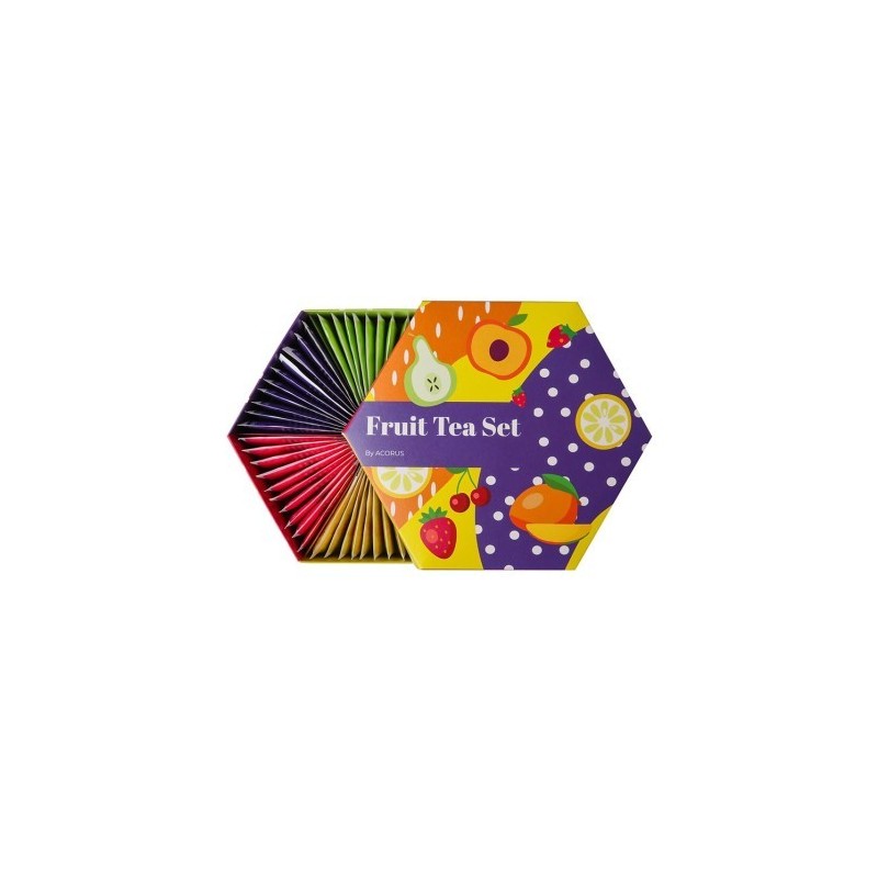 Luxury fruit tea collection, Acorus, 60 tea bags, 6 flavours