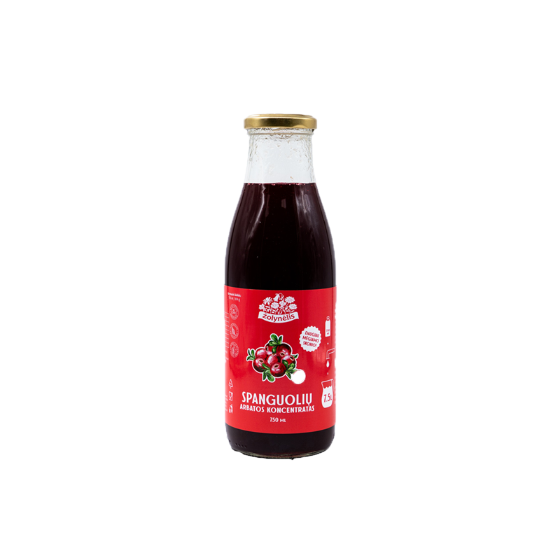 Spanguolių arbatos koncentratas, Žolynėlis, 750ml.