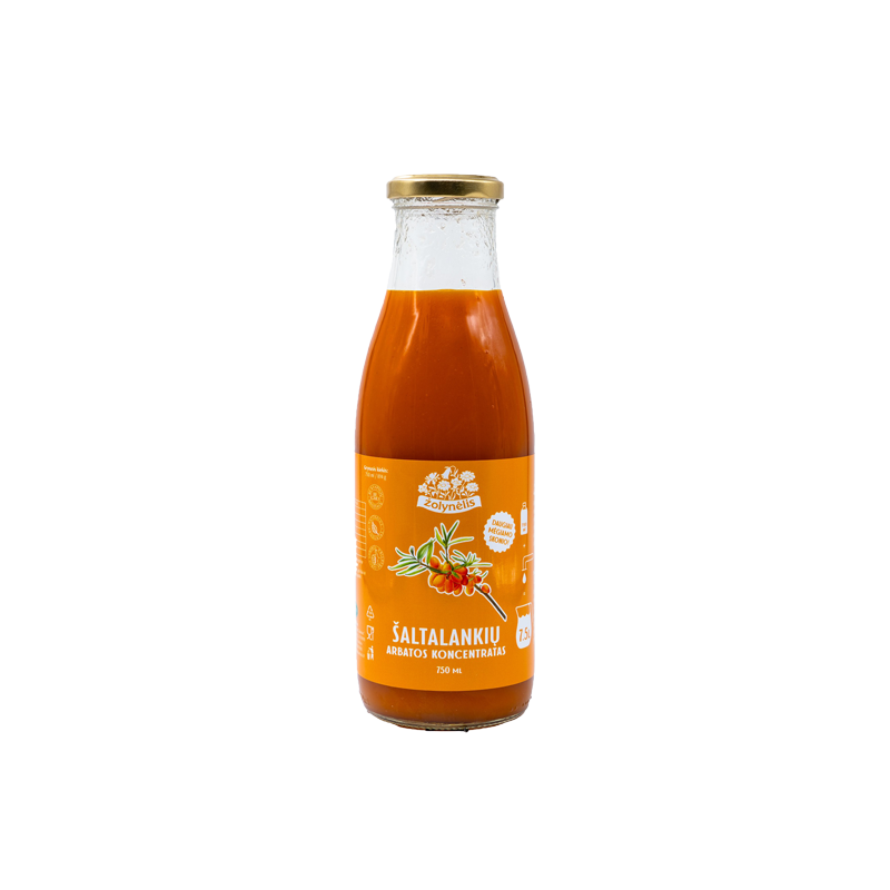 Šaltalankių arbatos koncentratas, Žolynėlis, 750ml.