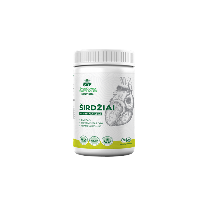 For the Heart, food supplement, Švenčionių vaistažolės, 60 capsules