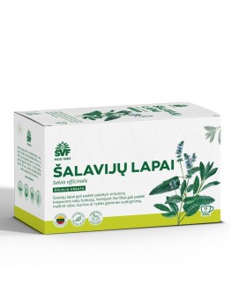 Sage leaves, herbal tea for the respiratory tract, Švenčionių vaistažolės, 24 tea bags