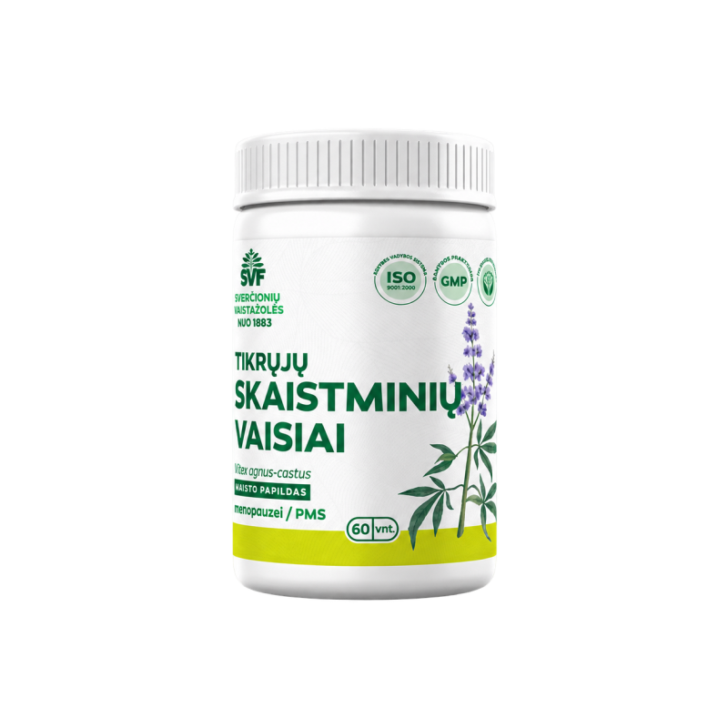 Chasteberry fruit for the menopause, Švenčionių vaistažolės, 60 capsules