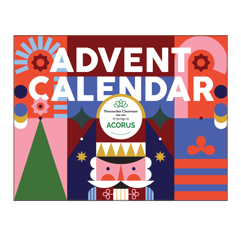 Nutcracker tea advent calendar, Acorus, 24 tea bags, 6 flavours