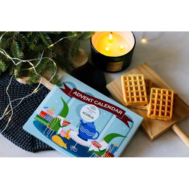 Elf's tea advent calendar, Acorus, 24 tea bags, 8 flavours