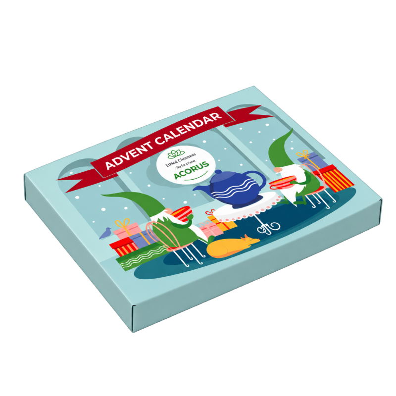 Elf's tea advent calendar, Acorus, 24 tea bags, 8 flavours