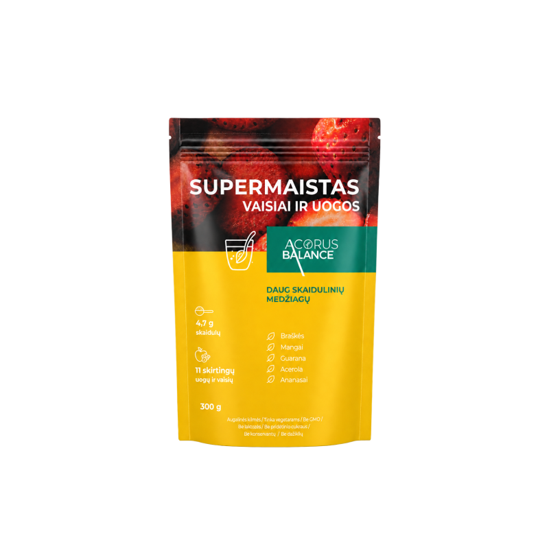 Supermaistas, Vaisiai ir uogos, Acorus Balance, 300 g. | Onelife.lt