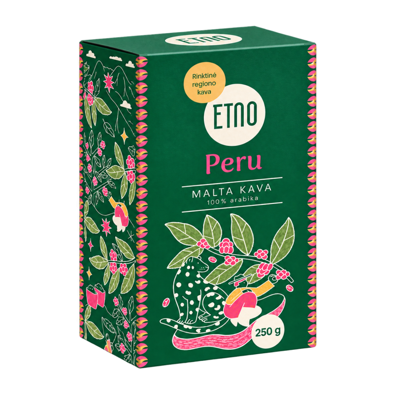 Malta kava PERU, ETNO, 250 g.  | Onelife.lt