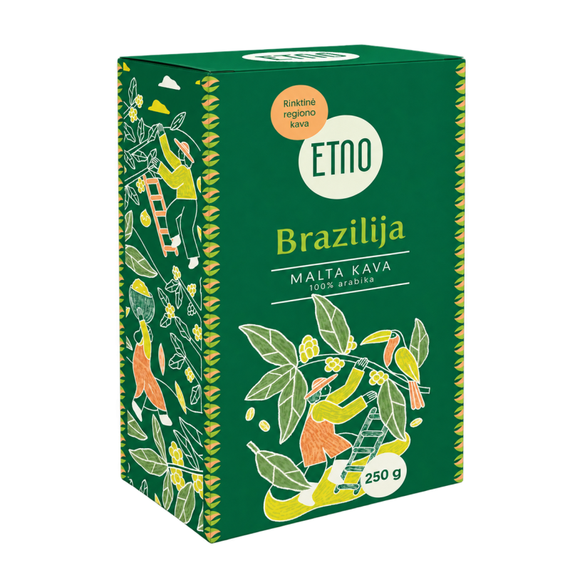 Malta kava BRAZILIJA, ETNO, 250 g.  | Onelife.lt