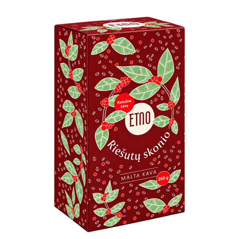 Riešutų skonio malta kava, ETNO, 250 g.