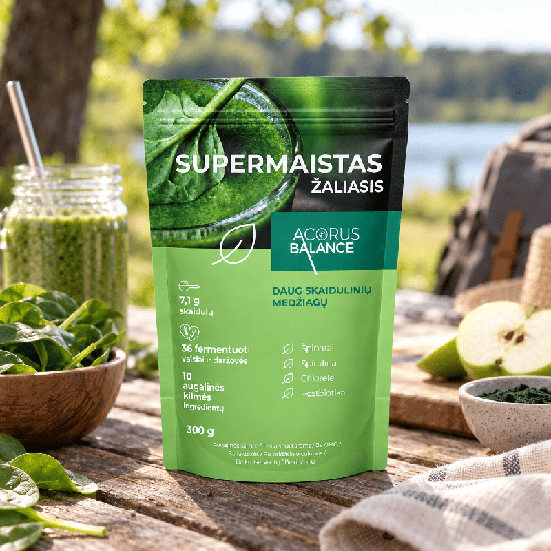 Supermaistas, Žaliasis, Acorus Balance, 300 g. | Onelife.lt