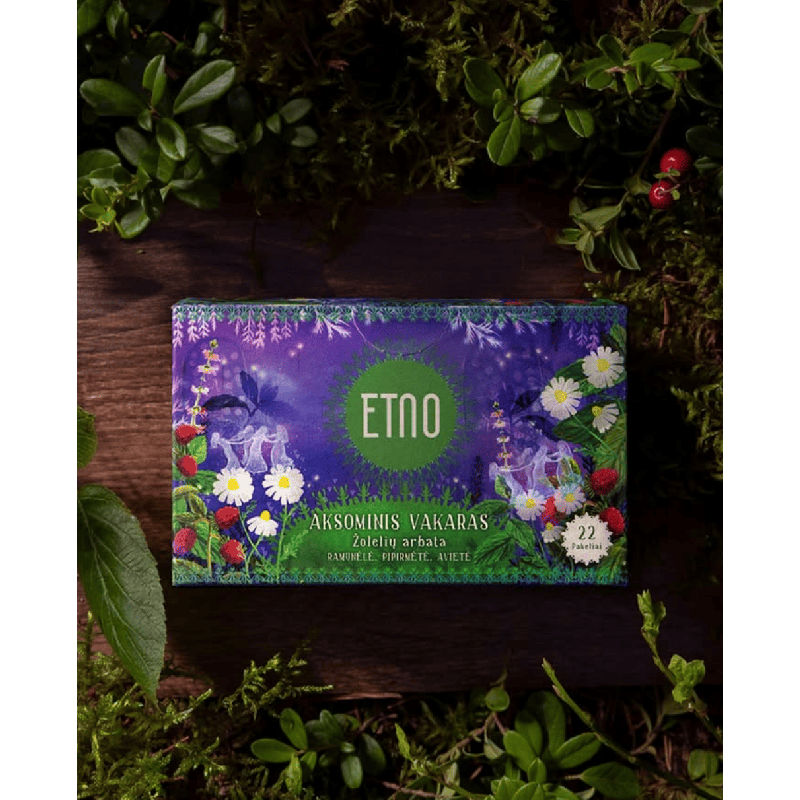 Aksominis vakaras (Velvet Evening) herbal tea, ETNO, 22 tea bags