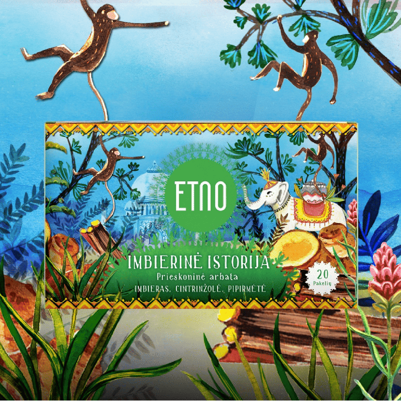 Imbierinė istorija (Ginger Story) spiced tea, ETNO, 20 tea bags
