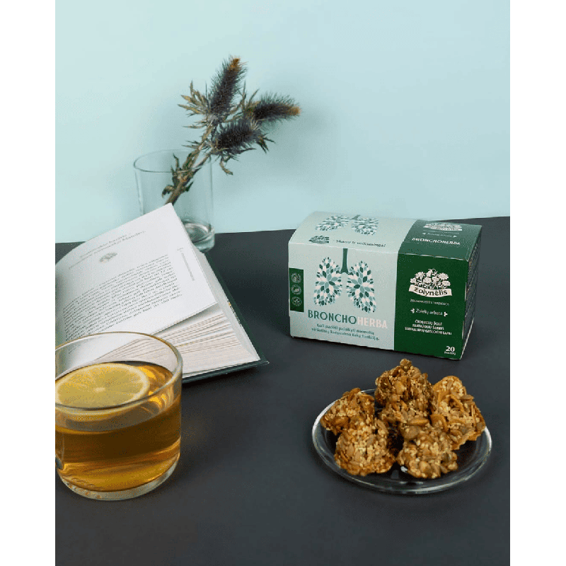 BronchoHerba, herbal tea for the respiratory tract, Žolynėlis, 20 tea bags