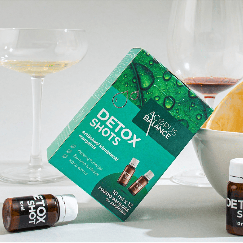Detox shots for liver/bowel function, Acorus Balance, 12 pcs
