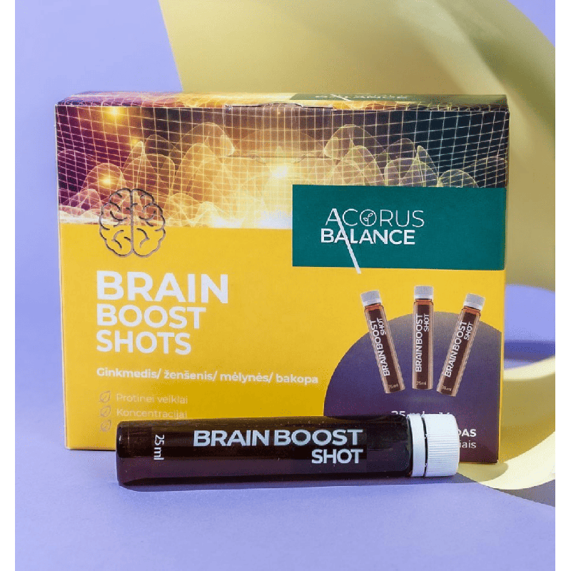Acorus Balance Brain boost shots, Protinei veiklai | Onelife.lt