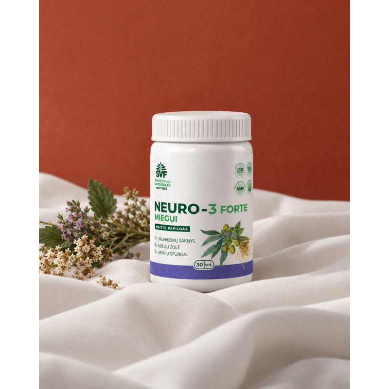 Kapsulės Neuro-3 forte miegui, N10 | Onelife.lt