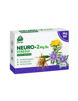 Kapsulės Neuro-2 stresui MG B6 ŠVF, 10 vnt. | Onelife.lt