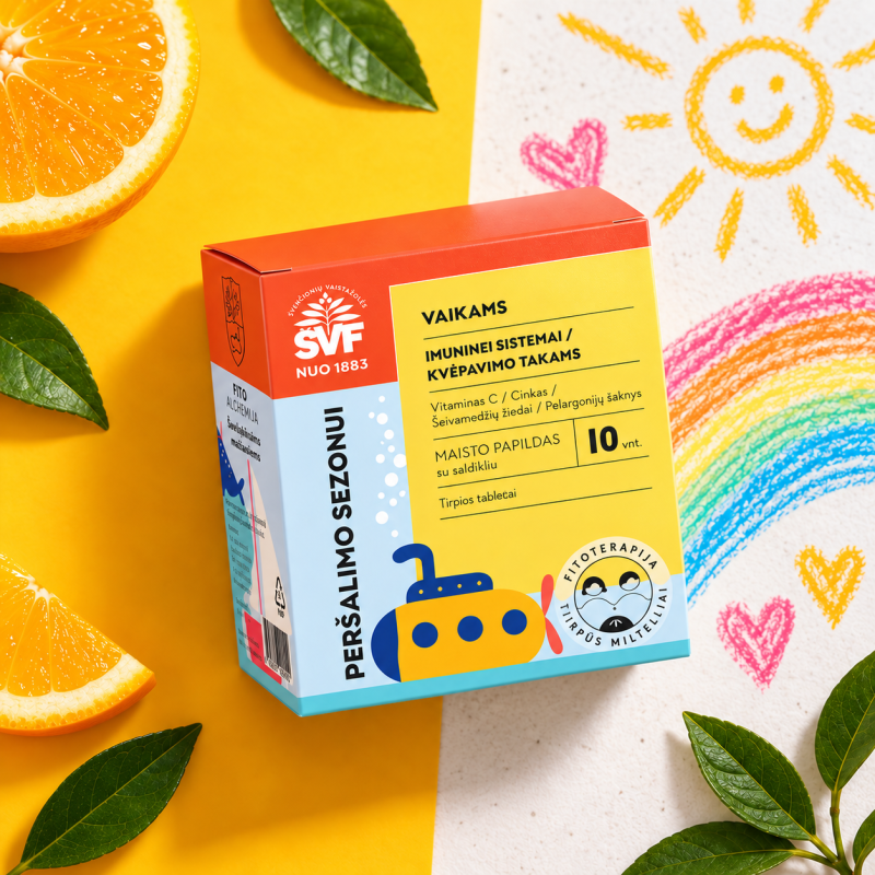 Cold Season for children, for the immune system, Švenčionių vaistažolės, 10 pcs