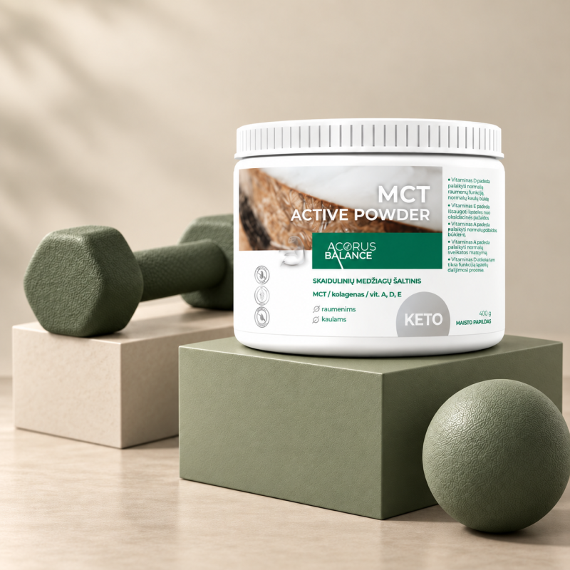 MCT ACTIVE powder, raumenims / kaulams | Onelife.lt