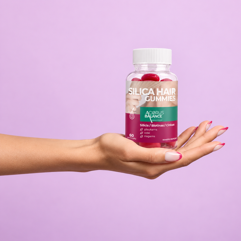 Acorus Balance SILICA HAIR GUMMIES, guminukai plaukams | Onelife.lt