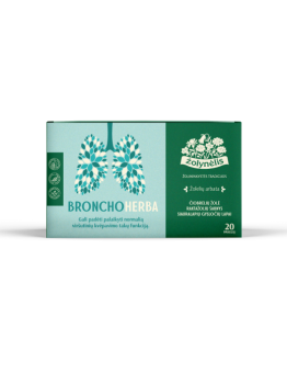 BronchoHerba, herbal tea for the respiratory tract, Žolynėlis, 20 tea bags
