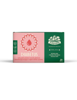Diabetus, herbal tea for blood glucose levels, Žolynėlis, 20 tea bags
