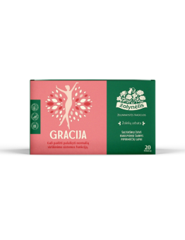 Gracija, herbal tea for digestion, Žolynėlis, 20 tea bags